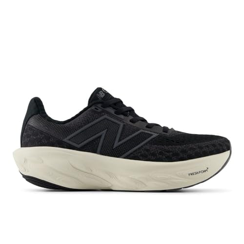 New Balance Women's Fresh Foam X 1080 V14 Running Shoe, Black/Phantom/Sea Salt, 8 M