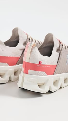 On Women's Cloudswift 4 Sneakers, Cream/Salmon, 9.5 Medium US