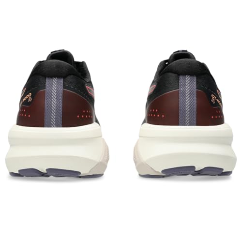 ASICS Women's GT-4000 4 Running Shoes, 8, Black/Coral Reef