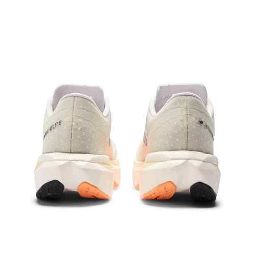 New Balance Men's FuelCell SuperComp Elite V4 Running Shoe, White/Angora/Hot Mango, 9 M
