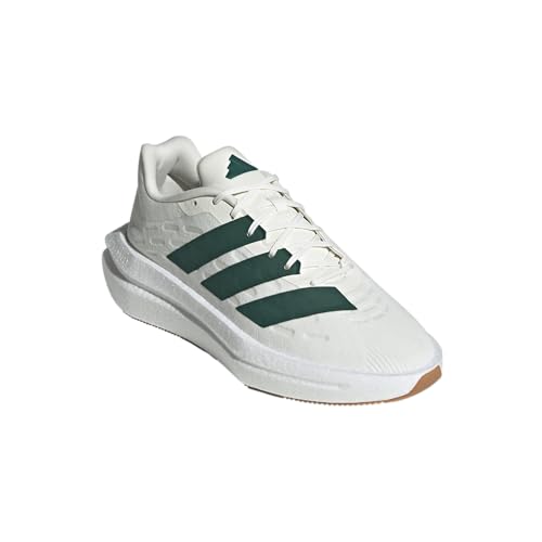 Adidas Mens Flowboost Sportswear, Off White/Collegiate Green/Off White, 11.5