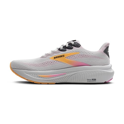 Brooks Women’s Ghost 17 Neutral Running Shoe - Oyster/Apricot/Pink - 9.5 Medium