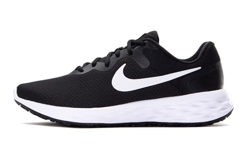 Nike boys Revolution 6 Running Shoes, Black/White, 6 Big Kid - product image