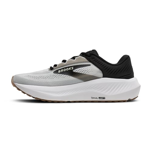 Brooks Men’s Anthem 8 Neutral Running Shoe - White/Black/Tan - 9.5 Medium - alternate view 5