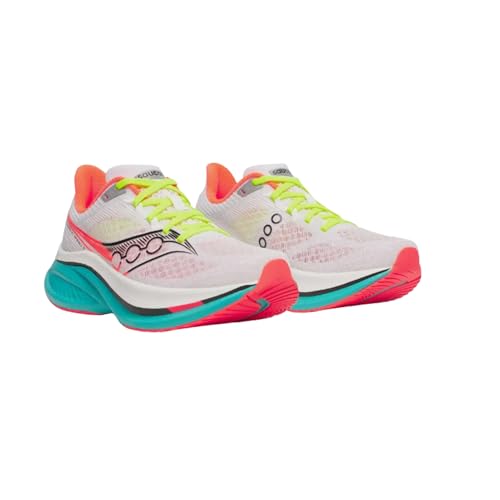 Saucony Women's Endorphin Speed 5 Sneaker, White/Mutant, 9