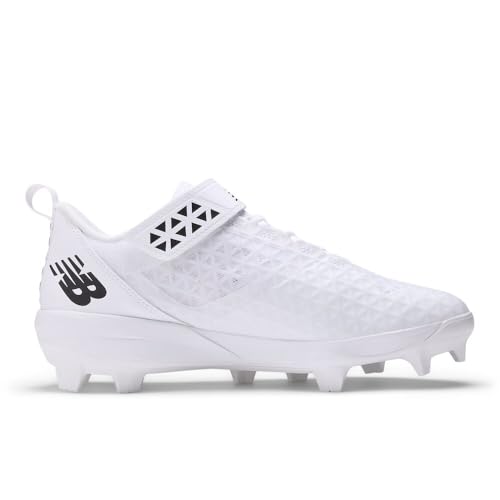 New Balance Men's FuelCell 4040 V8 Molded Baseball Shoe White/White/Black