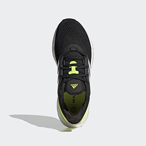 Adidas Men's Pureboost 22 Black/White/Solar Yellow 11 Adult