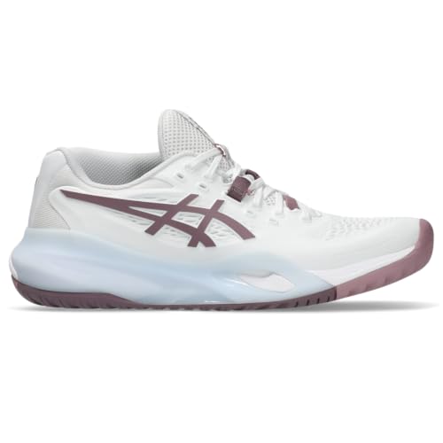 ASICS Women's Gel-Resolution X Tennis Shoes, 7, White/Dusty Mauve