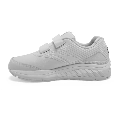 Brooks Women's Addiction Walker V-Strap 2 Walking Shoe - White/White - 9 Wide