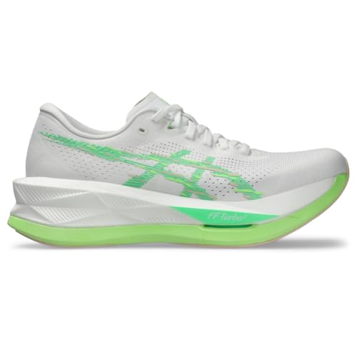 ASICS Women's SONICBLAST Running Shoes, 8.5, White/Vital Green