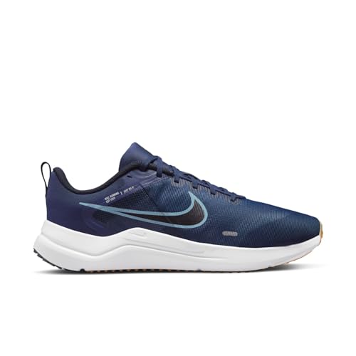 NIKE Men's Downshifter 12 Sneaker, 400 Blue, 10.5 UK