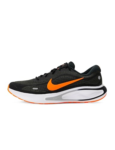Nike Men's Journey Run Road Running Shoes, Black/Total Orange-Anthracite-Wolf Grey, 10.5