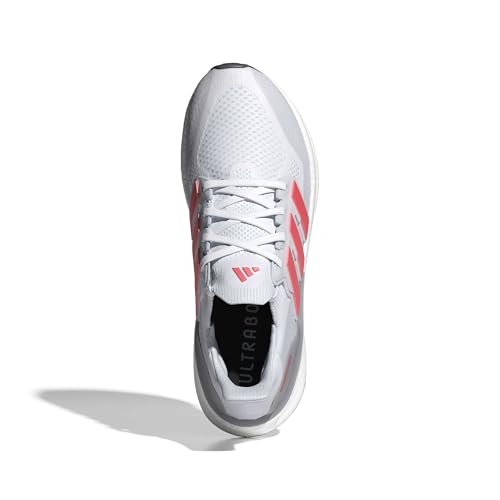 Adidas Men's Ultraboost 5, White/Solar Red/Halo Silver, 8