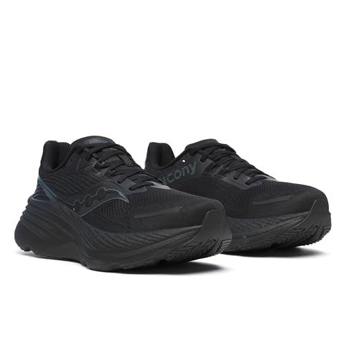 Saucony Men's Hurricane 24 Sneaker, Black, 9