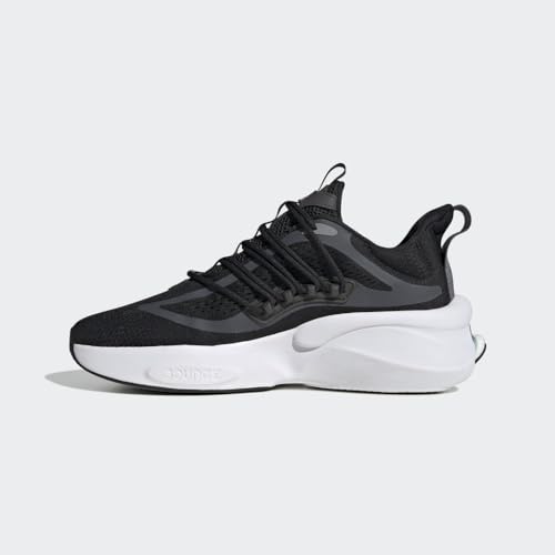 adidas Men's AlphaBoost V1 Running Shoe, Black/Magic Grey/Grey, 11.5