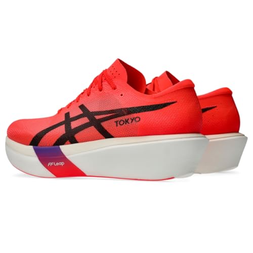 ASICS Unisex METASPEED Sky Tokyo Running Shoes, 8.5M / 10W, Flash RED/Black