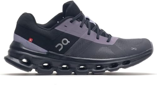 On Men's Cloudrunner Sneakers, Iron/Black, 13 Medium US