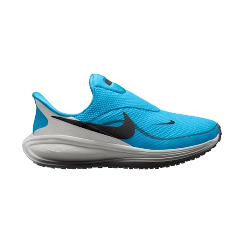 Nike Men's Revolution 8 EasyOn Road Running Shoes, Light Current Blue/Black-Vast Grey, 8