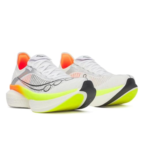 Saucony Unisex Endorphin Elite 2 Running Shoe, White/Vo2, 7