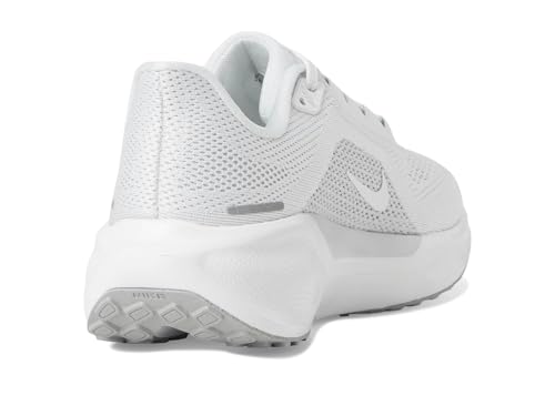 Nike Women's Pegasus 41 White/White/Pure Platinum/Metallic Silver 10 Medium