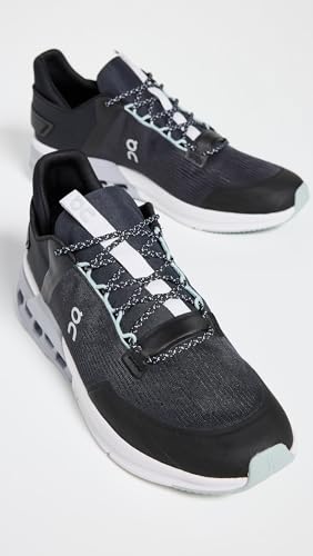 On Men's Cloudnova Flux Sneakers, Black | Mineral, 11 Medium US