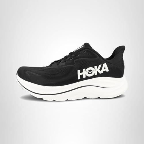 Hoka Men's Clifton 10 Black/White 13 Wide