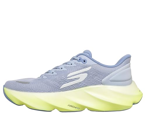 Skechers Women's Aero Burst Running Shoe, Periwinkle/Multi, 8.5