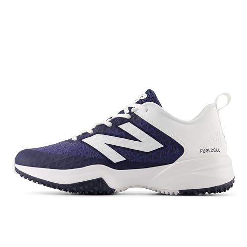 New Balance Men's FuelCell 4040 V8 Turf-Trainer Baseball Shoe, Team Navy/White, 10 M