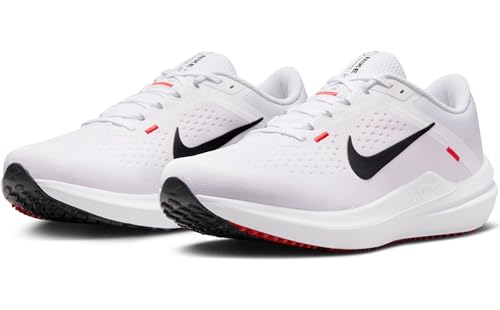 Nike Men's Air Winflo 10Low, White Black Light Crimson, 9.5 US