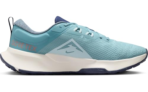 Nike Juniper Trail 2 GTX V2 Mens Running Trainers HM9734 Sneakers Shoes (UK 10.5 US 11.5 EU 45.5, Denim Turquoise Midnight Navy 402)