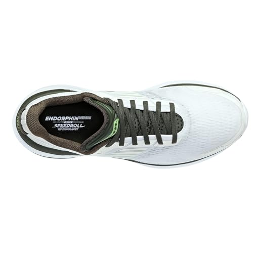 Saucony Men's Endorphin Shift 3 Sneaker, White/Umbra, 11.5