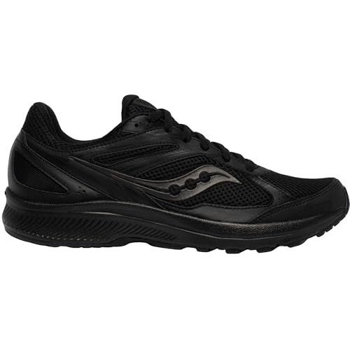 Saucony Men's Cohesion 14 Sneaker, Black/Black, 14
