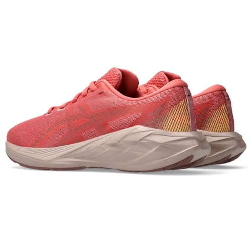 ASICS Kid's NOVABLAST 5 Grade School Running Shoe, 2, Dark Pink Clay/Rubble RED