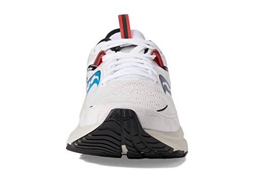 The Shoes Saucony Men's Omni 21 Running Shoe, White/Sand, 9.5