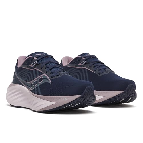 Saucony Women's Triumph 22 Sneaker, Navy/Dusk, 8.5