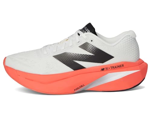 New Balance Men's FuelCell SuperComp Trainer V3 Running Shoe, Urgent Red/Sea Salt/Black, 10 M