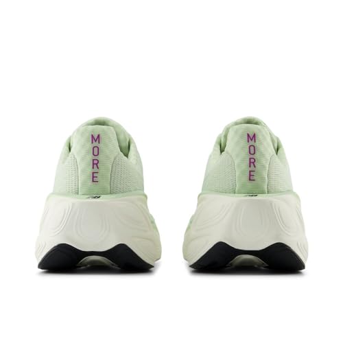 New Balance Women's Fresh Foam X More V5 Running Shoe, Natural Mint/Purple Fuchsia/Black, 8