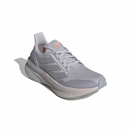 adidas Women's Ultraboost 5X Running, Solid Grey/Silver Metallic/Beam Orange, 10