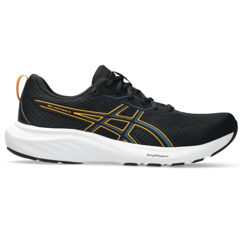 ASICS Men's Gel-Contend 9 Running Shoes, 10, Black/YAMABUKI