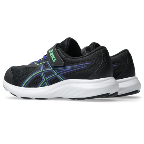 ASICS Kid's Contend 9 Pre-School Running Shoes, K13, Black/Vital Green