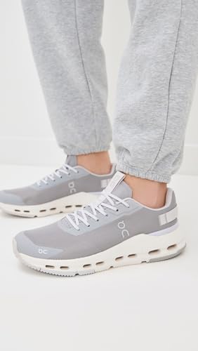On Women's Cloudnova Form 2 Sneakers, Fog/Lavender, 9.5 Medium US