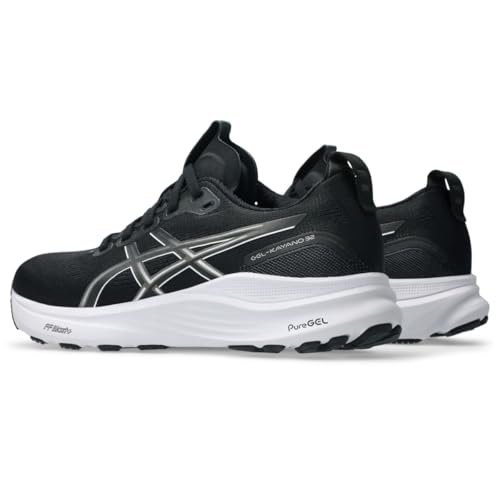 ASICS Kid's Gel-Kayano 32 Grade School Running Shoes, 4, Black/White
