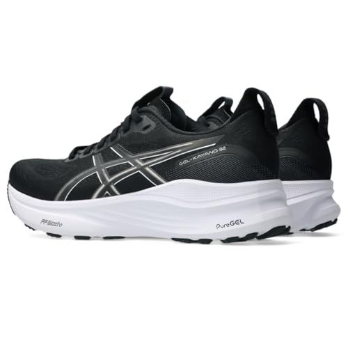ASICS Women's Gel-Kayano 32 Running Shoes, 8, Black/White