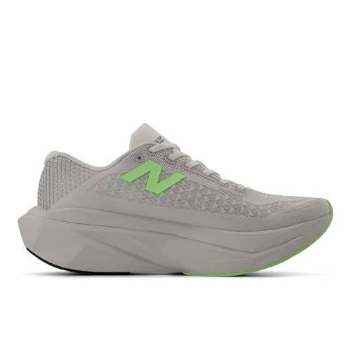 New Balance Men's FuelCell SuperComp Trainer V3 Running Shoe, Grey Matter/Mint Flash/Silver Metallic, 11 M