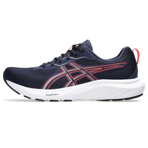 ASICS Men's Gel-Contend 9 Running Shoes, 7.5, Midnight/Flash RED