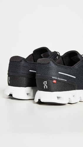 On-Women's Women's Cloud 5 Sneakers, Black/White, 8.5 Medium US