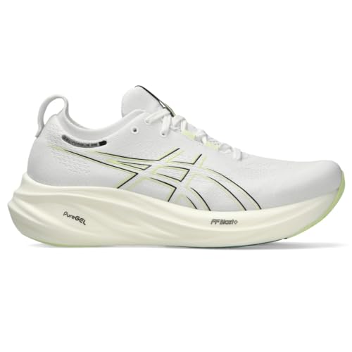 ASICS Men's Gel-Nimbus 26 Running Shoes, 13, White/Birch