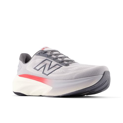 New Balance Men's Fresh Foam X More V6 Running Shoe, Grey Matter/True Red/Castlerock, 10.5 M