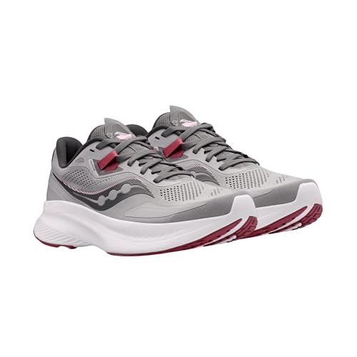 Saucony Women's Guide 15 Sneaker, Alloy/Quartz, 11