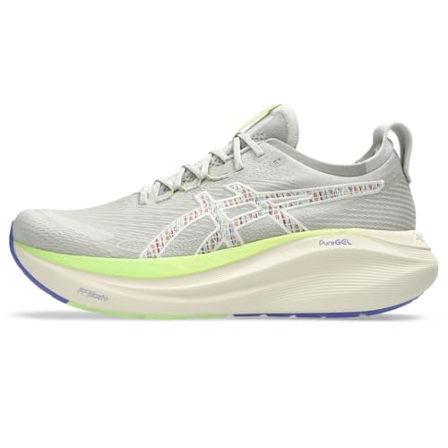 ASICS Men's Gel-Nimbus 27 Trail Running Shoes, 12, Nature Bathing/Lime Green